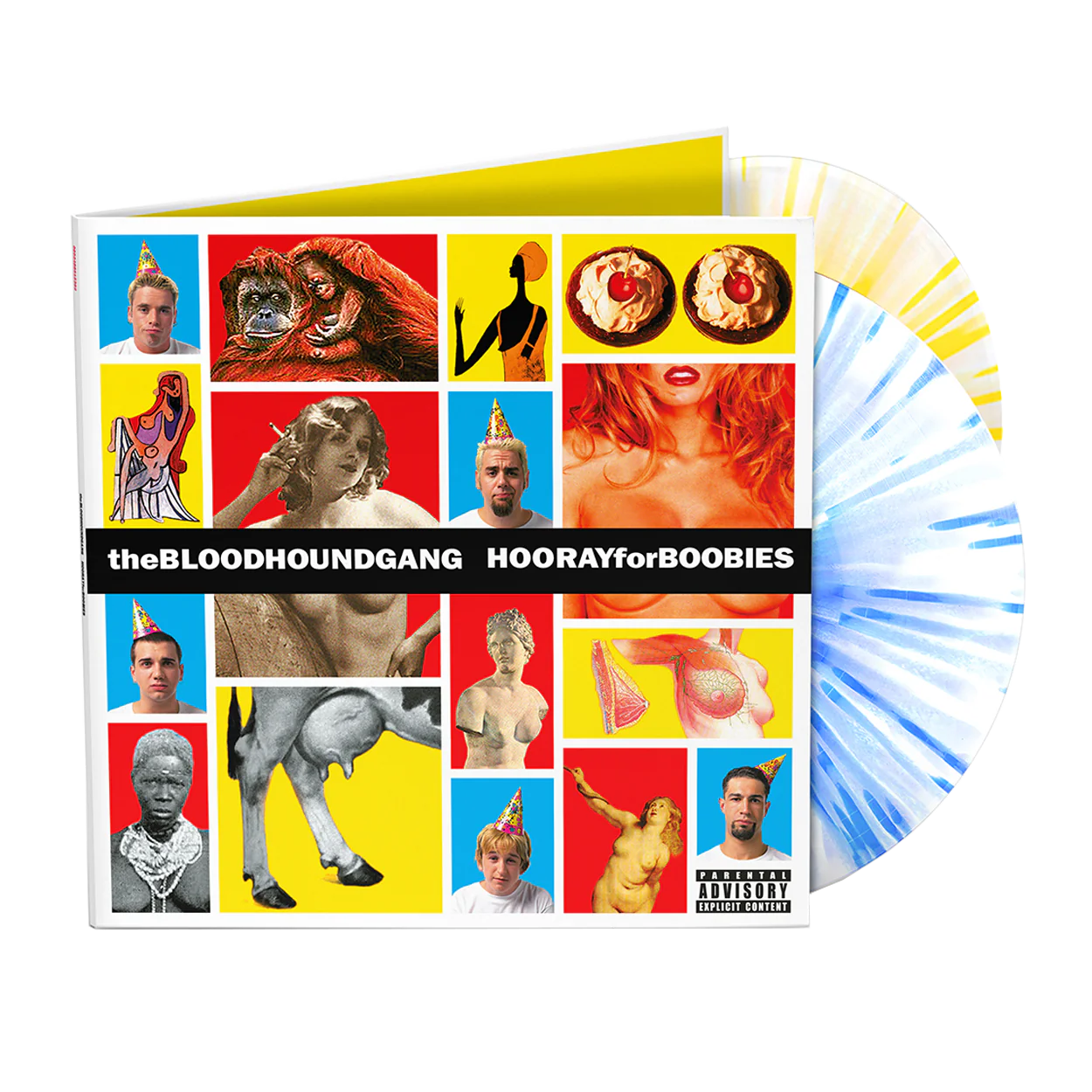 The BLOODHOUNDGANG - HOORAY for BOOBIES (limited blue/yellow splatter)