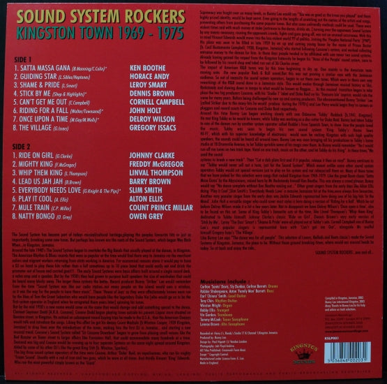 Sound System Rockers - Kingston Town 1969-1975