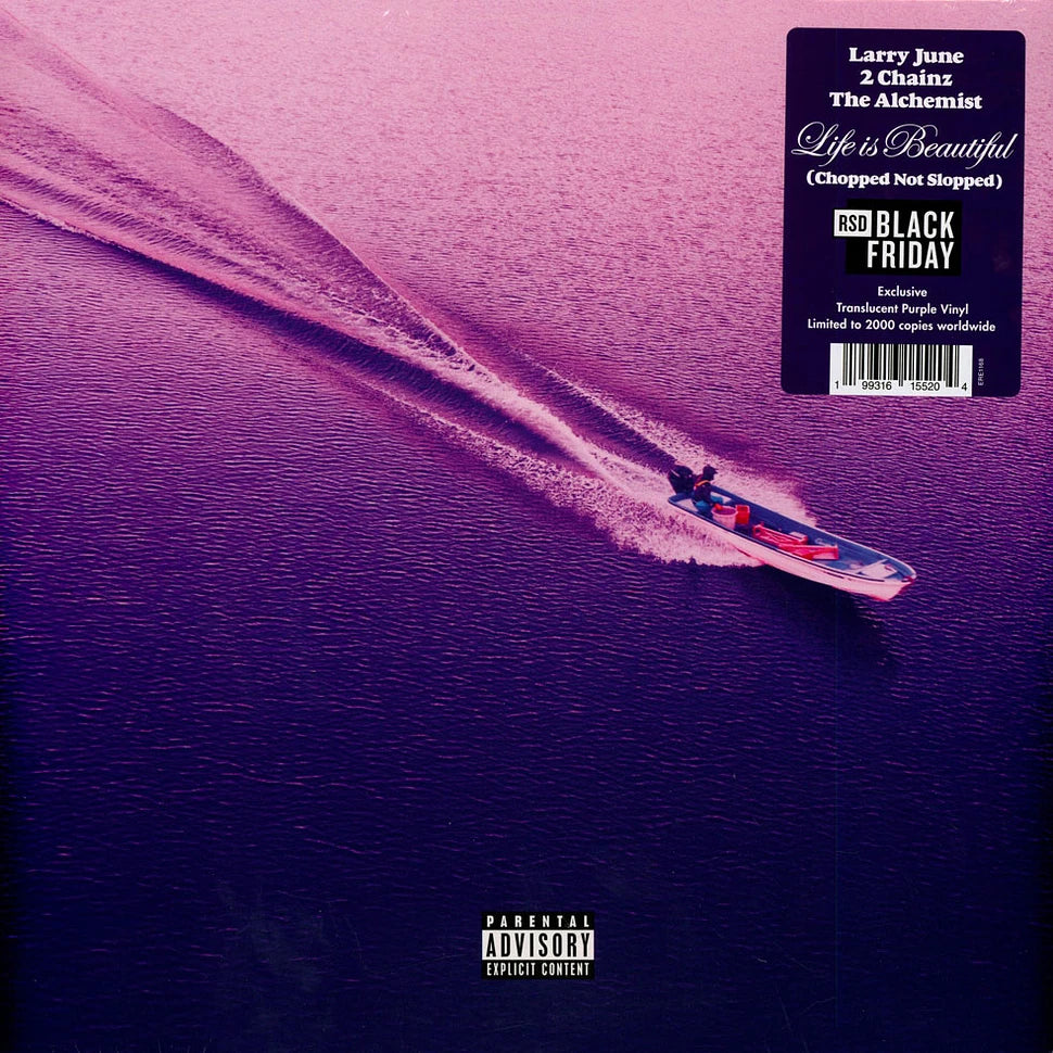 Larry June, 2 Chainz, The Alchemist - Life Is Beautiful (Chopped Not Slopped) [Translucent Purple Vinyl]
