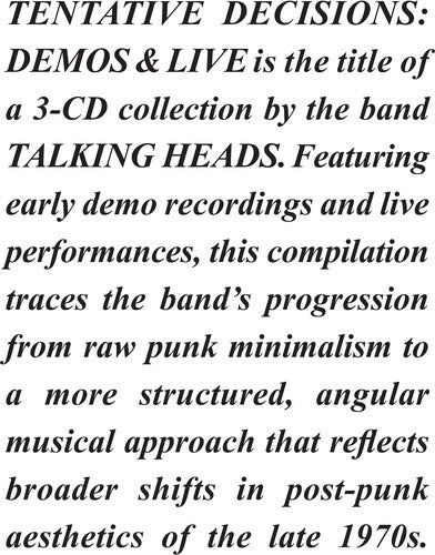 Talking Heads - Demos & Live: 3CD Collection