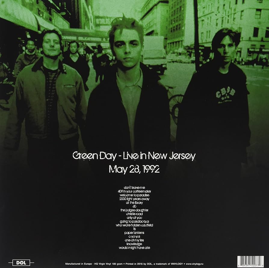 Green Day - Live In New Jersey 1992 [White Vinyl]