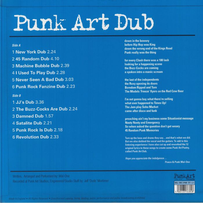 Mal-One - Punk Art Dub
