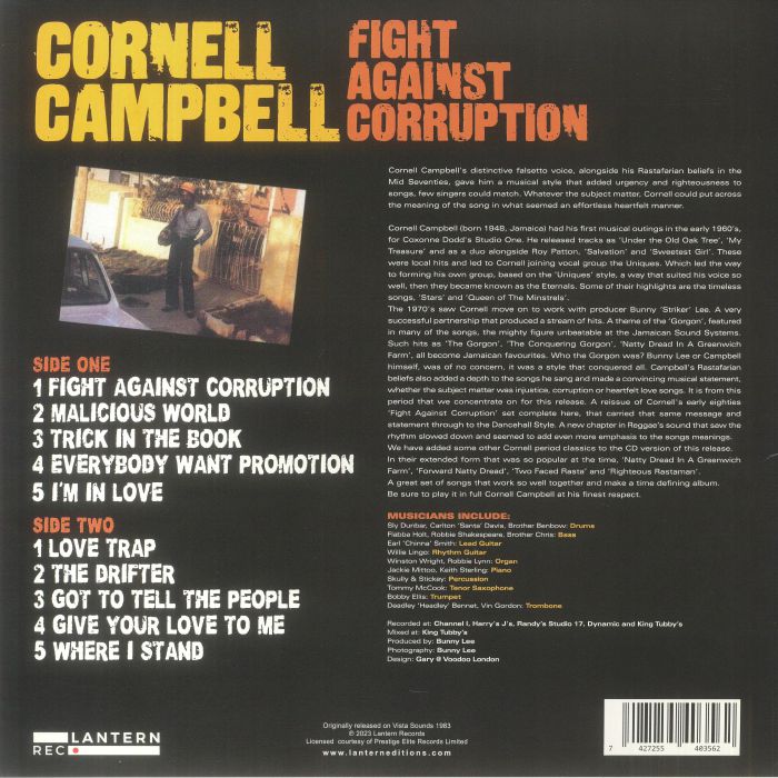 Cornell Campbell - Fight Against Corruption