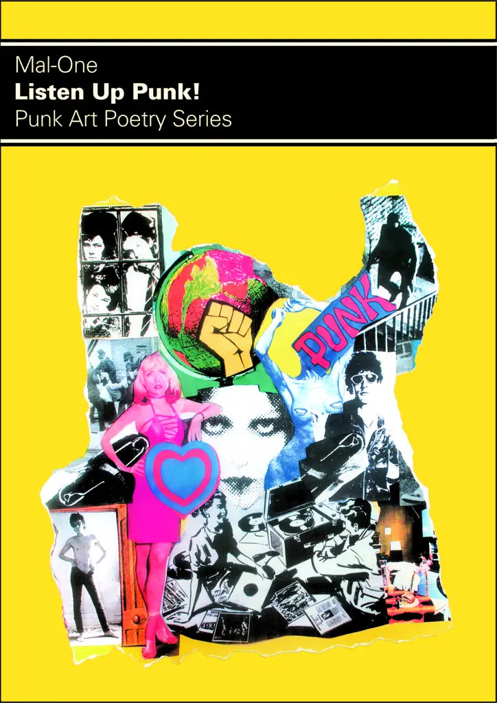 Mal-One - Listen up Punk! punk art poetry series (Hardcover)