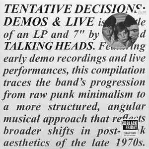 Talking Heads - Tentative Decisions Demos & Live (Clear Vinyl)