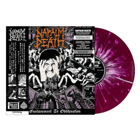 Napalm Death - From Enslavement To Obliteration - PURPLE WHITE Splatter Vinyl